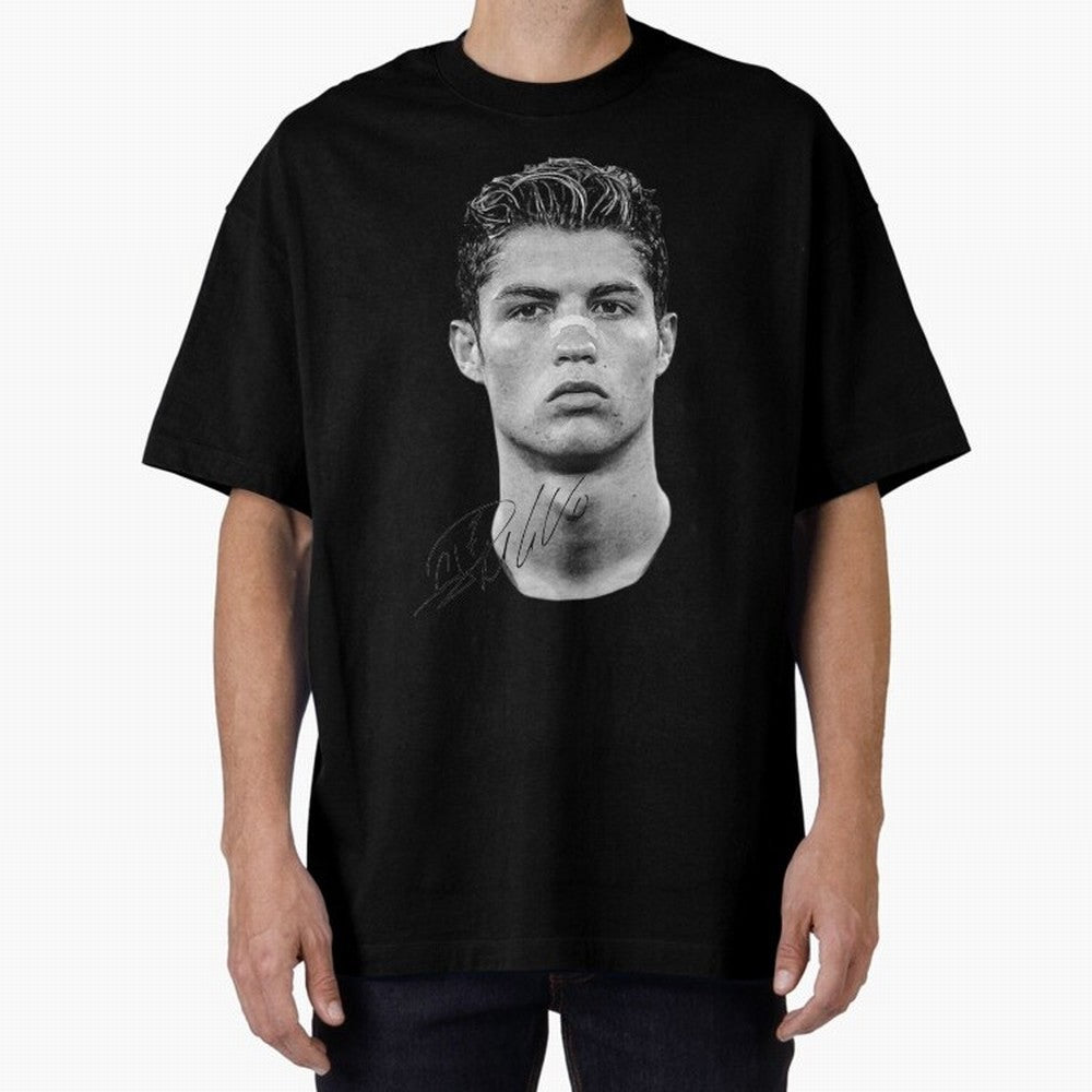 CR7 - Streetwear Clothing | Oversized T-Shirt Bring Supporter Culture to FIFA World Cup 2026 Spirit, Highlighting Spain, Messi and Cristiano Ronaldo, Retro Football Energy, Iconic Rivalries, Trophy Chase Drama and Stadium Atmosphere; Perfect for