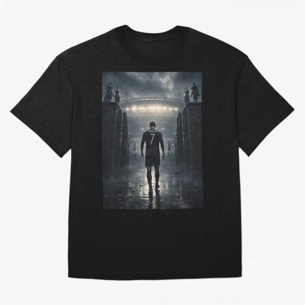 CR7 Entering a Stadium Legend Oversized T-Shirt Stand Out with Spirit from FIFA World Cup 2026 USA Canada Mexico Centered on Haaland, Brazil, Portugal and Argentina Energy, Stadium Chants, National Pride, Trophy Dreams and Unforgettable Football