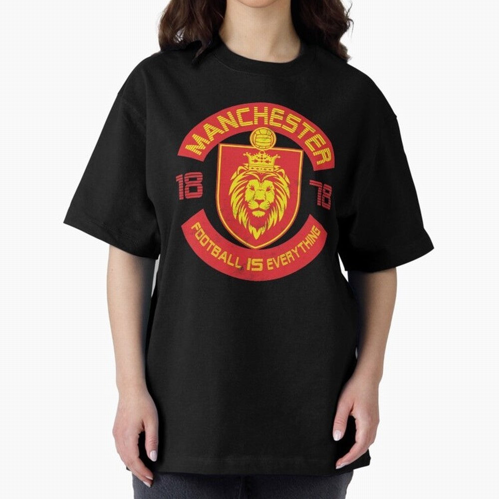 Football Is Everything - Manchester Squad Retro Oversized T-Shirt Bring Home the FIFA World Cup 2026 Journey through Mbappe and Neymar Highlights, Argentina, France and Brazil Pride, Stadium Chants, National Pride, Trophy Dreams and Unforgettable