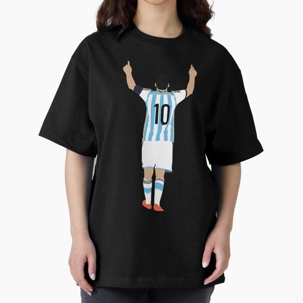 Lionel Messi, #m30 Oversized T-Shirt Celebrate Golden Goal Energy in Match Day Hype around FIFA World Cup 2026, CR7, Argentina and Brazil, Worldwide Fan Energy, Dramatic Goals, Stadium Lights and Championship Celebrations; Ideal for Football Dads,