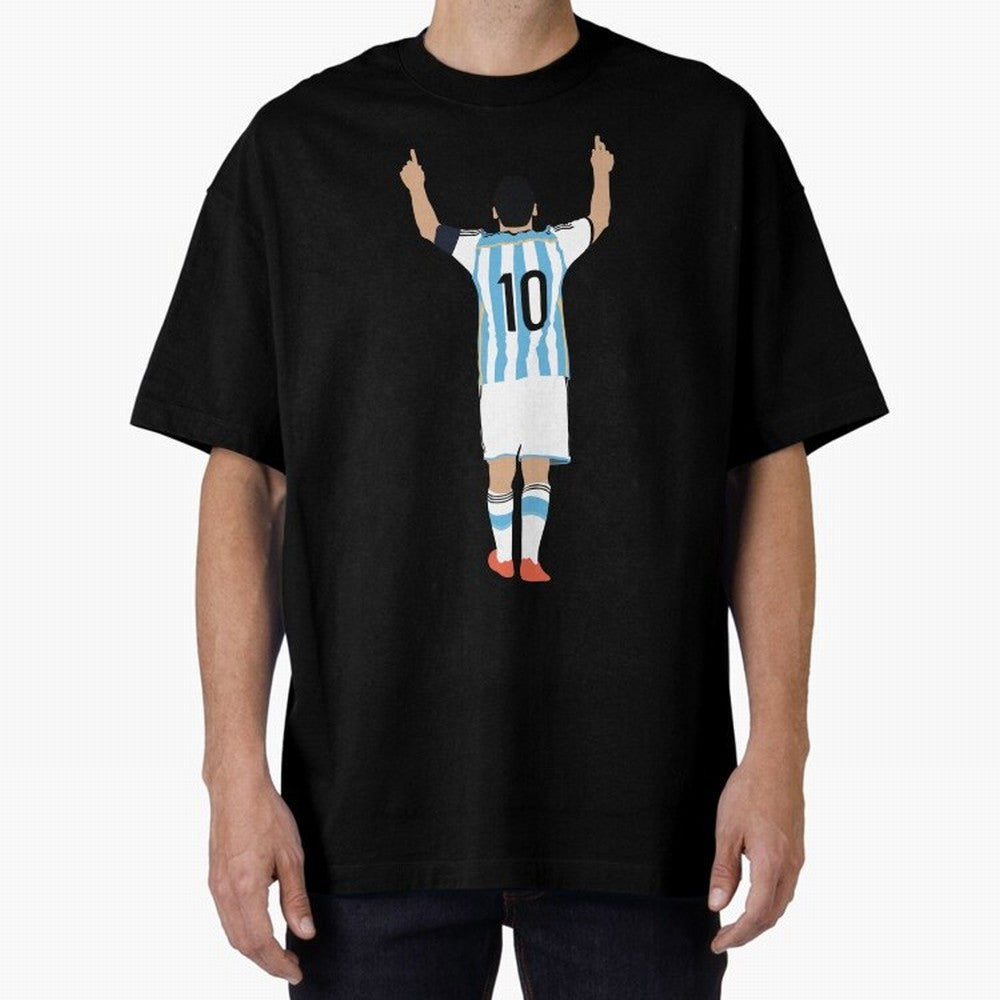 Lionel Messi, #m30 Oversized T-Shirt Celebrate Golden Goal Energy in Match Day Hype around FIFA World Cup 2026, CR7, Argentina and Brazil, Worldwide Fan Energy, Dramatic Goals, Stadium Lights and Championship Celebrations; Ideal for Football Dads,