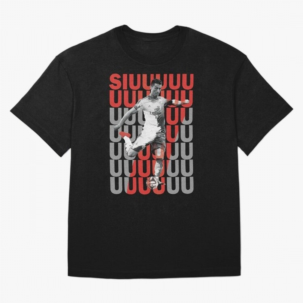 Siuuuuuu Cristiano Ronaldo Oversized T-Shirt Celebrate the Biggest Stage of Match Day Hype around FIFA World Cup 2026, Messi, CR7 and Mbappe, France and Portugal, Tournament Hype, Historic Matchups, Family Viewing Parties and Global Sports Pride;