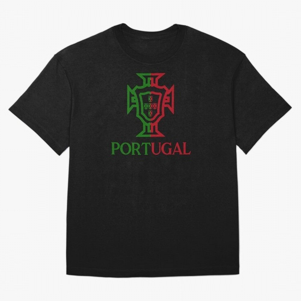 Portugal Tuga Oversized T-Shirt Show Your Love for Global Football Passion for FIFA World Cup 2026, Built around CR7 and Messi, Portugal, Sports Nostalgia, International Competition, Famous Players and Unforgettable Victories; Ideal for Passionate