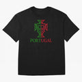 Portugal Tuga Oversized T-Shirt Show Your Love for Global Football Passion for FIFA World Cup 2026, Built around CR7 and Messi, Portugal, Sports Nostalgia, International Competition, Famous Players and Unforgettable Victories; Ideal for Passionate