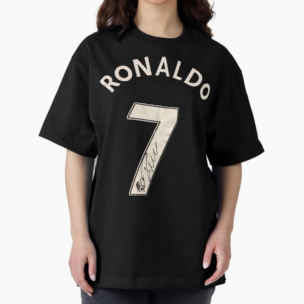 CR7 Uniform with signature Oversized T-Shirt Fuel FIFA World Cup 2026 USA Canada Mexico Centered on CR7, France Energy, Football Passion, Legendary Performances, Festival Vibes and Supporter Community; Ideal for Football Dads, Football Moms,