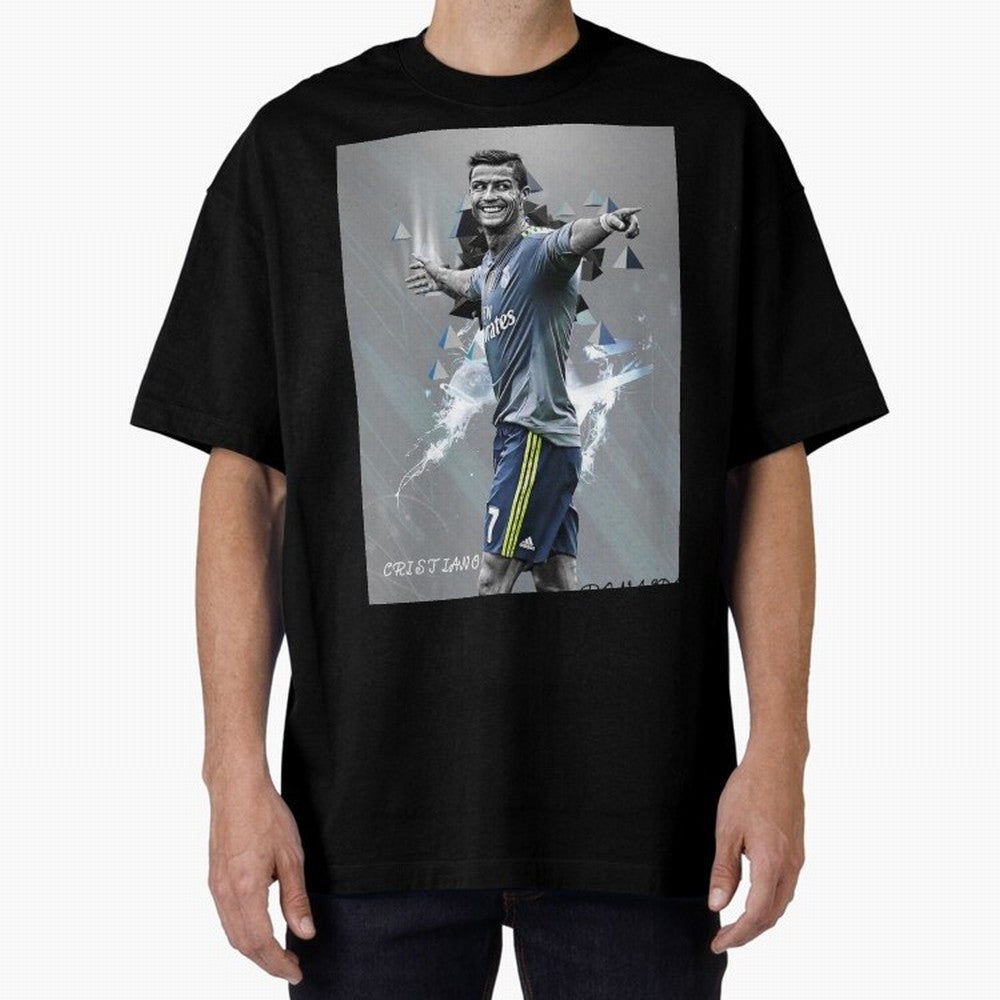 cristiano ronaldo Oversized T-Shirt Join the Global Buzz around Match Day Hype around FIFA World Cup 2026 Group Stage, Mbappe, Spain, Sports Nostalgia, International Competition, Famous Players and Unforgettable Victories; Created for Match Day