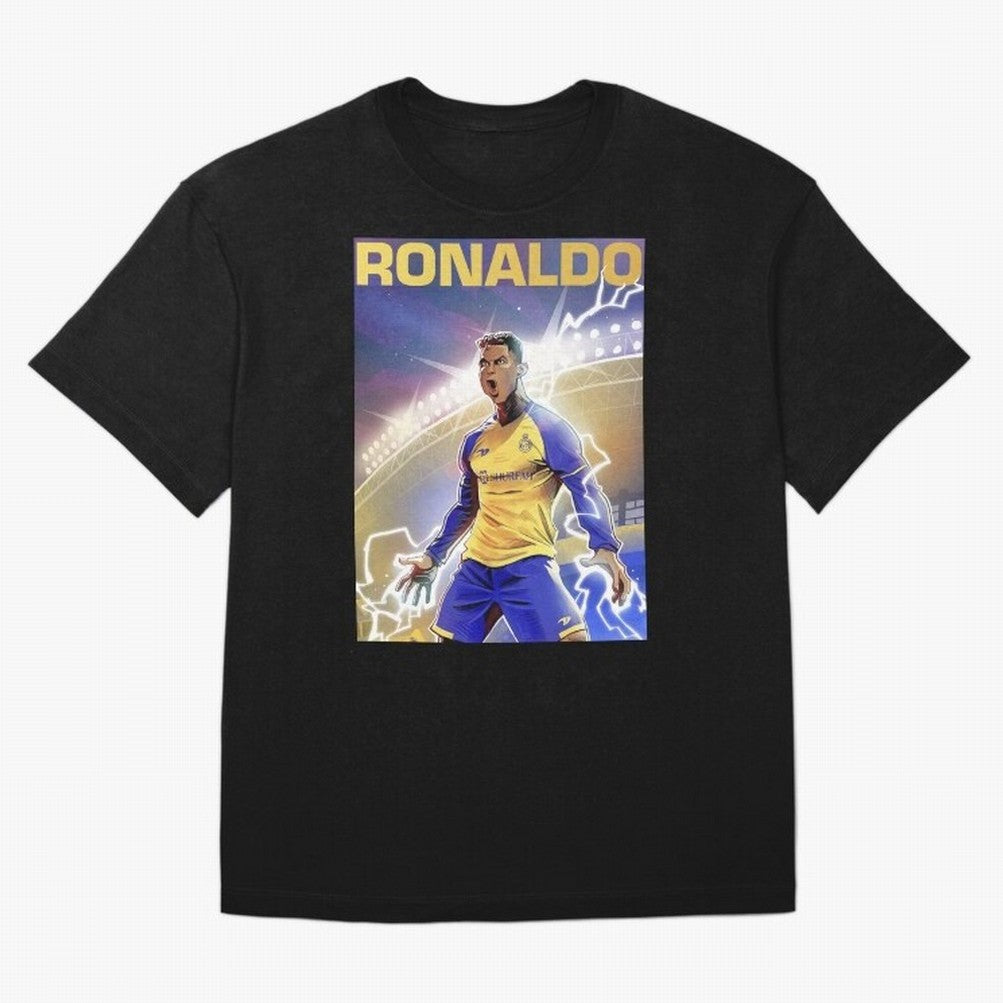 Ronaldo Al-Nassr Football Club - Oversized T-Shirt Represent Fans Who Live for FIFA World Cup 2026 USA Canada Mexico Spirit, Built around Argentina and Brazil, Haaland, Fan Favorite Moments, National Team Passion, Big Match Drama and Soccer