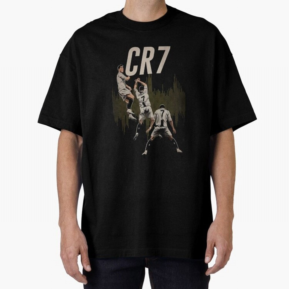 Cristiano Ronaldo Oversized T-Shirt Celebrate Every Goal in Global Football Passion for FIFA World Cup 2026 USA Canada Mexico, Built around Haaland and Mbappe, England and Germany, Vintage Soccer Flavor, Modern Football Stars, National Flags and