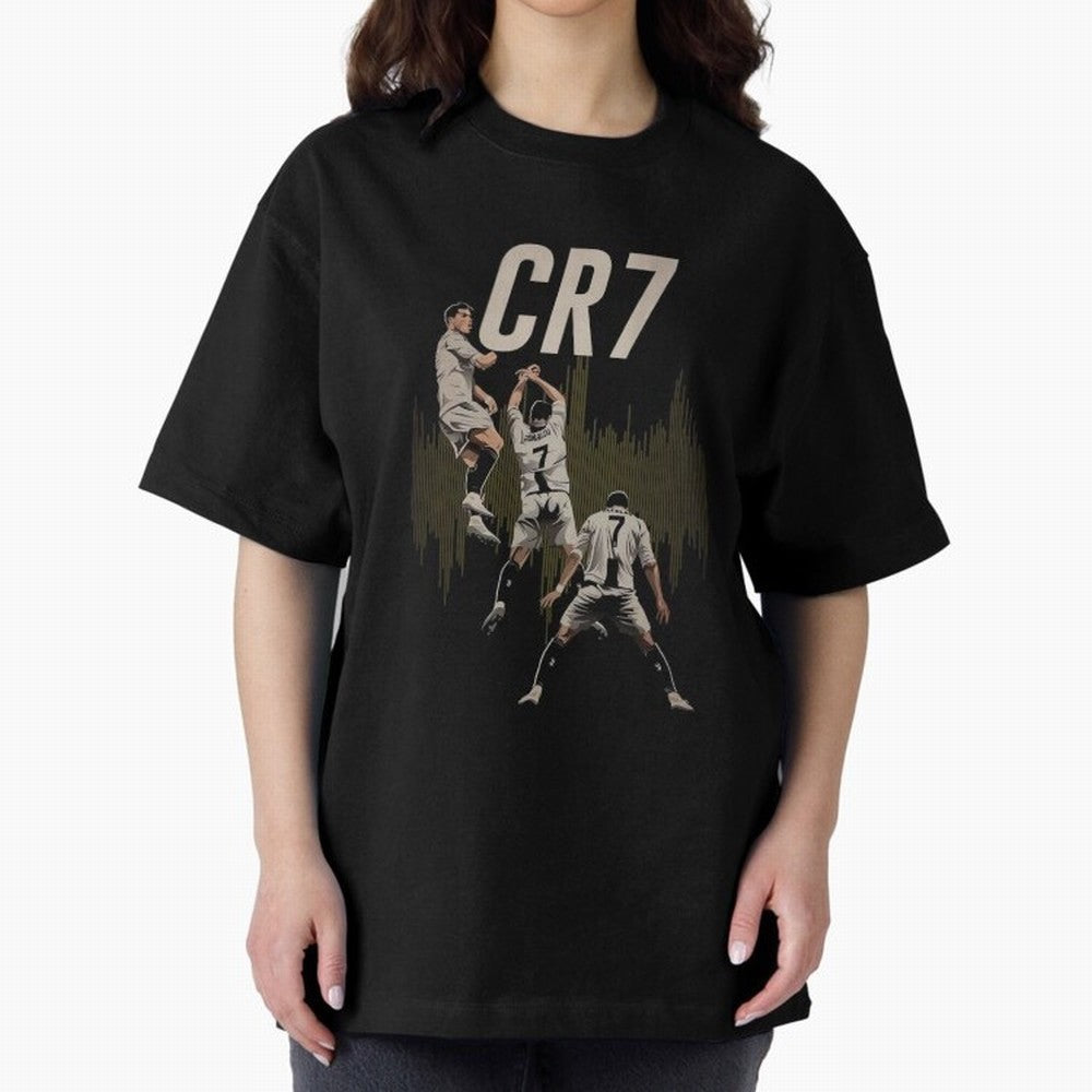 Cristiano Ronaldo Oversized T-Shirt Celebrate Every Goal in Global Football Passion for FIFA World Cup 2026 USA Canada Mexico, Built around Haaland and Mbappe, England and Germany, Vintage Soccer Flavor, Modern Football Stars, National Flags and