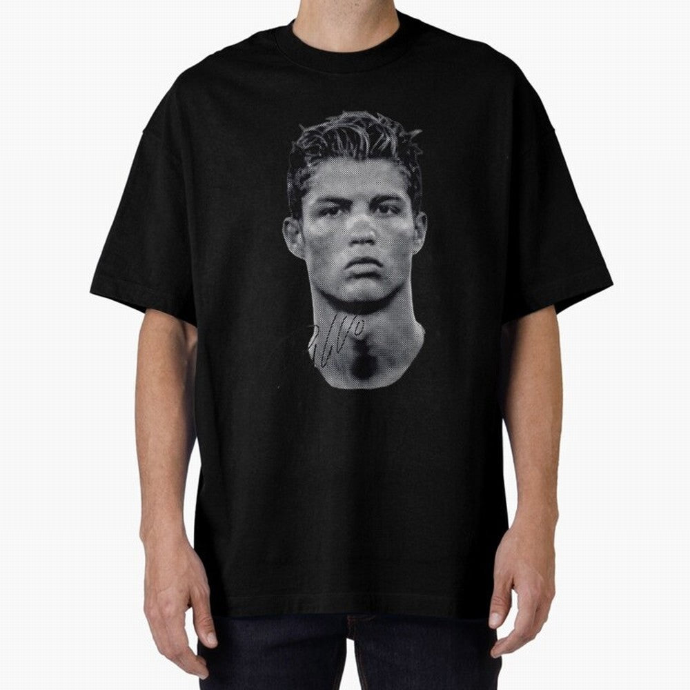 Cristiano Ronaldo Vintage Tshirt Oversized T-Shirt Show Support during Global Football Passion for FIFA World Cup 2026, Built around Neymar, England and Germany, Stadium Memories, Football Loyalty, International Chants and Championship Tradition;