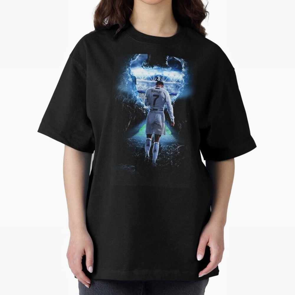 Football player Oversized T-Shirt Celebrate Fan Favorites in Match Day Hype around FIFA World Cup 2026 Group Stage, Messi, Brazil, Portugal and Argentina, Supporter Pride, Iconic Celebrations, Legendary Names and Global Match Day Energy; Perfect
