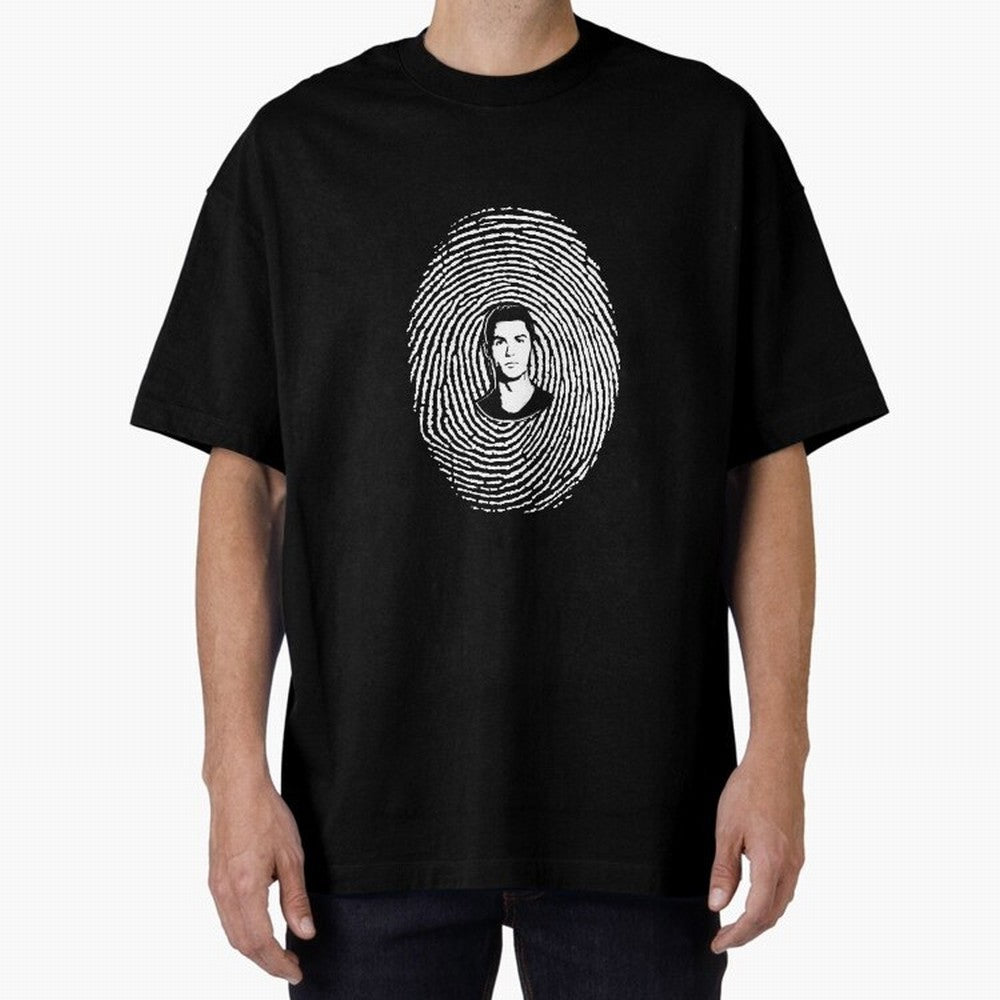 Cristiano Ronaldo fingerprint Oversized T-Shirt Bring Match Day Fire to Match Day Hype around FIFA World Cup 2026 USA Canada Mexico, Cristiano Ronaldo, France and Portugal, Football Festival Excitement, Trophy Ambitions, Country Rivalries and Star