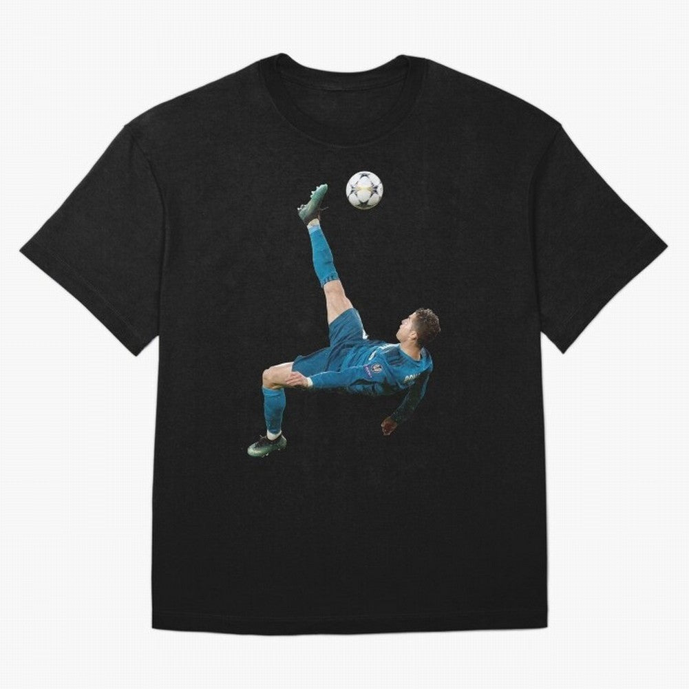 CRISTIANO RONALDO BICYCLE KICK Classic Oversized T-Shirt Refresh Global Football Passion for FIFA World Cup 2026, Built around Messi, Neymar and Mbappe, Brazil, Portugal and Argentina, Worldwide Fan Energy, Dramatic Goals, Stadium Lights and
