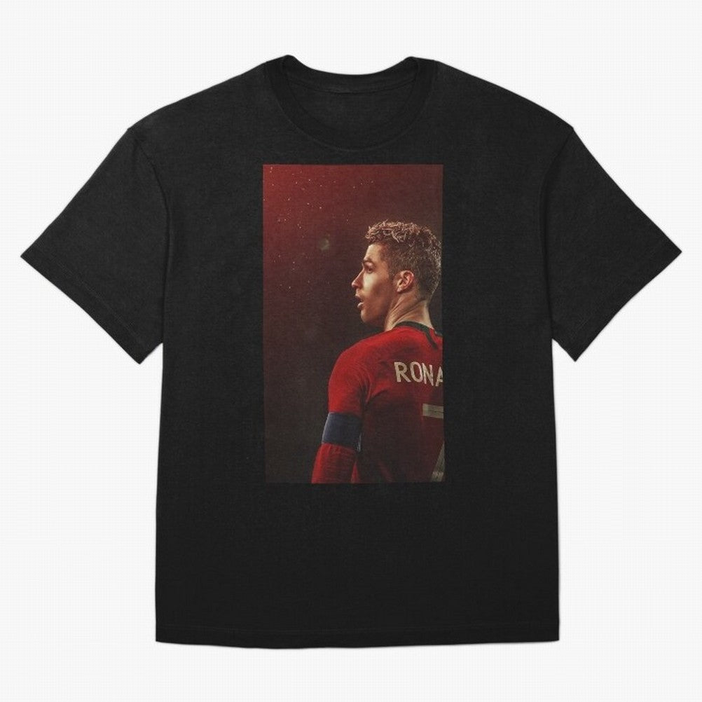 Art Ronaldo Wallpaper Oversized T-Shirt Honor Champions and Dreams in FIFA World Cup 2026 USA Canada Mexico Built around Mbappe and Neymar, Germany Energy, Vintage Soccer Flavor, Modern Football Stars, National Flags and Final Night Emotion; Great