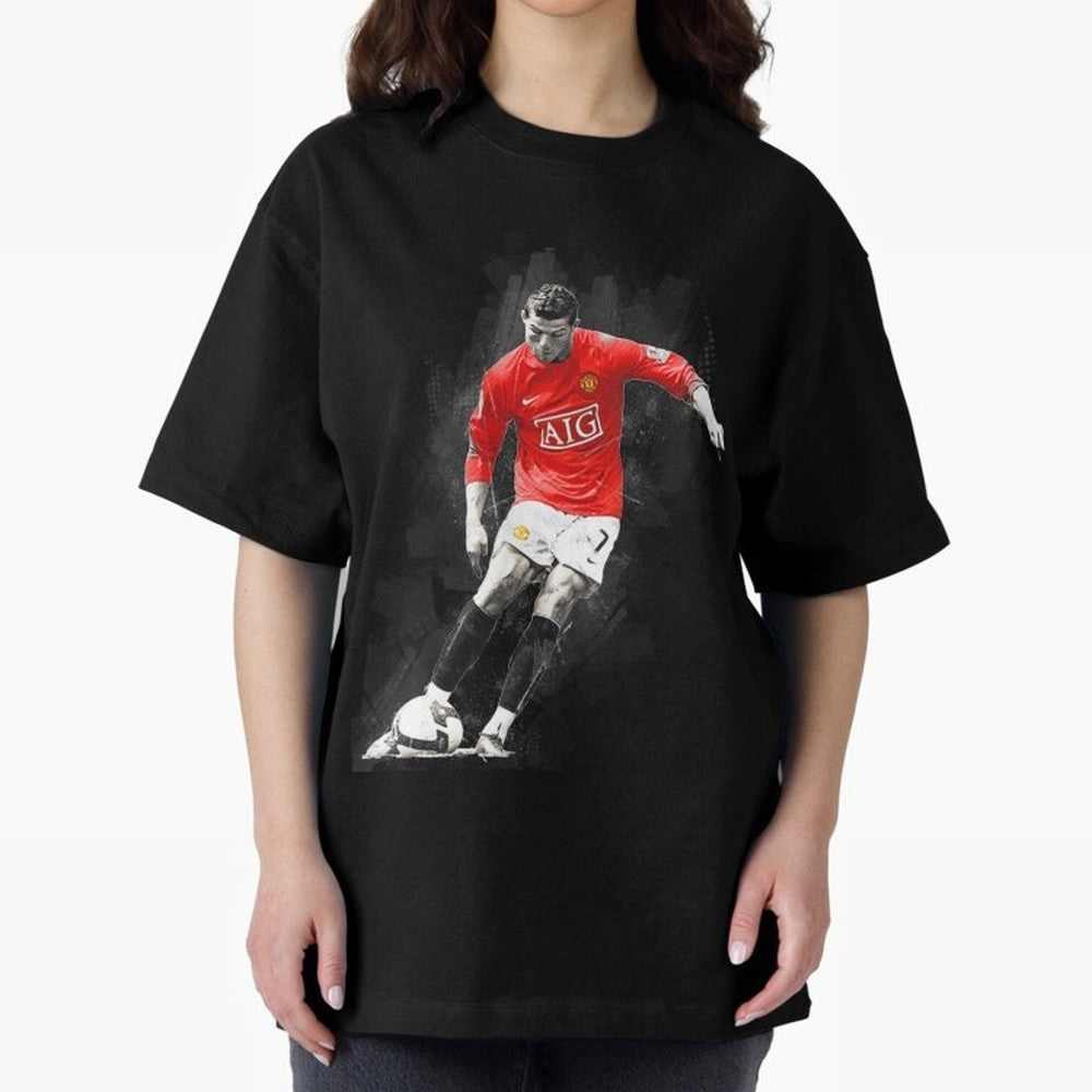 Cristiano Ronaldo Cristiano Ronaldo Oversized T-Shirt Join the Global Buzz around Global Football Passion for FIFA World Cup 2026 USA Canada Mexico, Capturing Neymar, Spain and Netherlands, Football Festival Excitement, Trophy Ambitions, Country