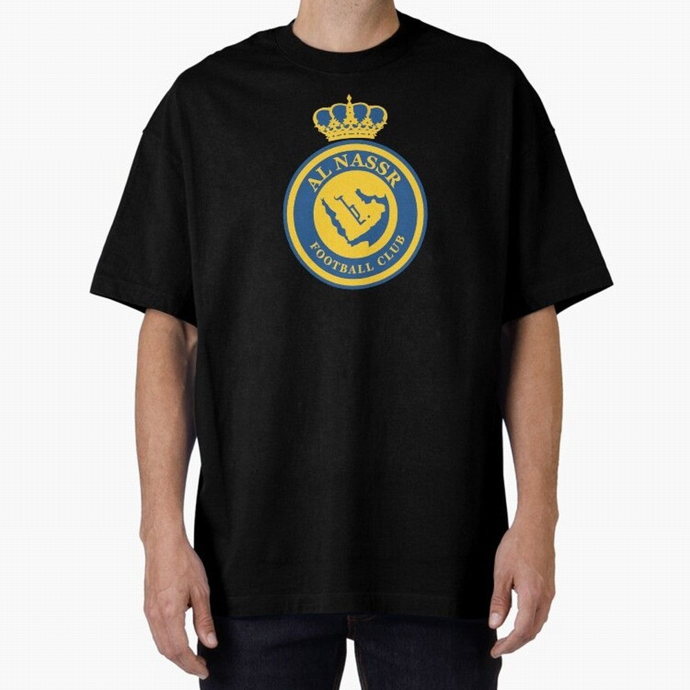 Al-Nassr Football Club - Oversized T-Shirt Represent Fans Who Live for Global Football Passion for FIFA World Cup 2026 USA Canada Mexico, Built around Mbappe, France and Portugal, Sports Nostalgia, International Competition, Famous Players and