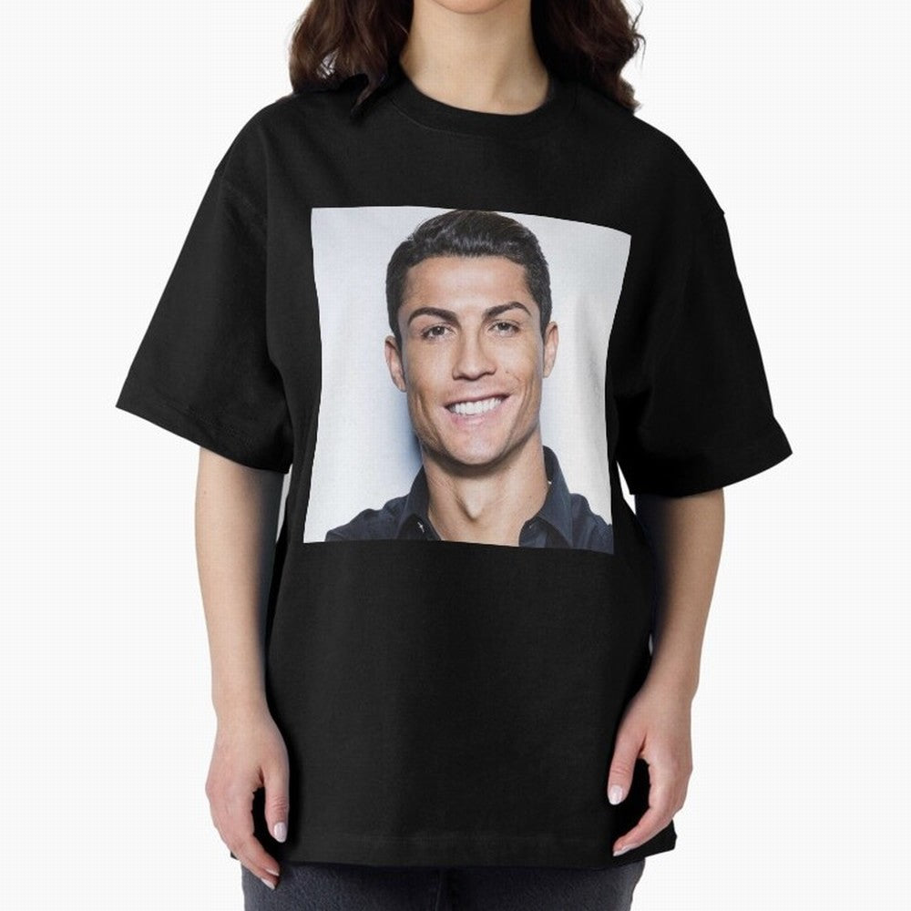 Cristiano Ronaldo Poster Oversized T-Shirt Upgrade Global Football Passion for FIFA World Cup 2026, Made for Haaland, Spain, Classic Soccer Heritage, Championship Pressure, Fan Loyalty and International Pride; Made for Collectors Who Enjoy Iconic