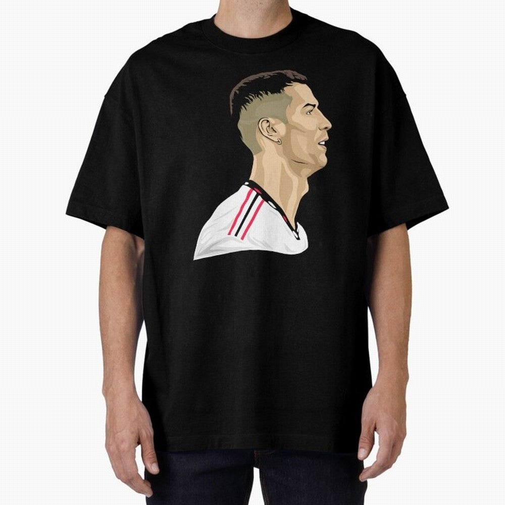 C Ronaldo - Iconic Oversized T-Shirt Bring Trophy Dreams to Global Football Passion for FIFA World Cup 2026, Made for Messi, CR7 and Mbappe, England, Global Supporter Spirit, Legendary Goals, National Colors and Tournament Celebration; Ideal for