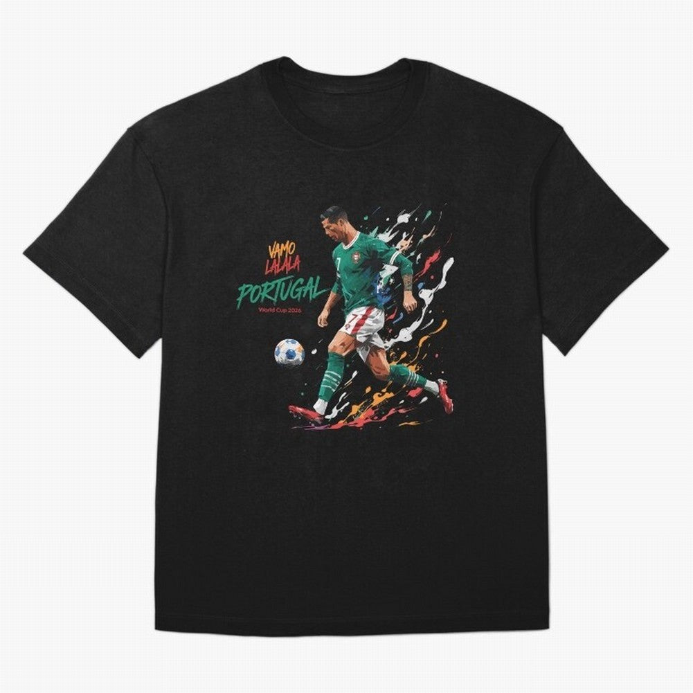 Portugal CR7 Fan World Cup 26 Oversized T-Shirt Follow Global Football Passion for FIFA World Cup 2026, Made for CR7 and Messi, England and Germany, Tournament Hype, Historic Matchups, Family Viewing Parties and Global Sports Pride; Great for Watch