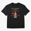 All i want for christmas is siuuu Oversized T-Shirt Support FIFA World Cup 2026 Group Stage Highlighting Haaland, Brazil Energy, Game Day Rituals, Football Legends, Country Pride and the Road to the Final; Ideal for Fans Who Follow Messi, Cristiano