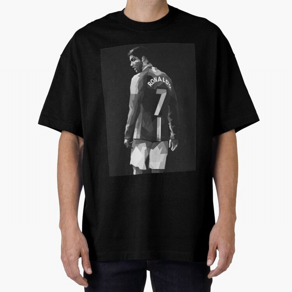 Cristiano Ronaldo Cristiano Ronaldo Oversized T-Shirt Bring FIFA World Cup 2026 Group Stage Spirit, with Germany, Neymar, Retro Football Energy, Iconic Rivalries, Trophy Chase Drama and Stadium Atmosphere; Great for Supporters Who Love Legendary