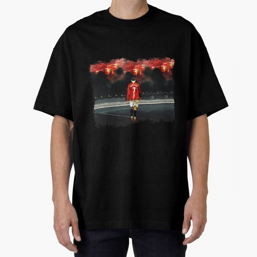 Cristiano Ronaldo 8K Oversized T-Shirt Follow FIFA World Cup 2026 for Fans of Mbappe and Spain, Bringing Retro Football Energy, Iconic Rivalries, Trophy Chase Drama and Stadium Atmosphere; Perfect for Supporters Who Want Bold Football Energy,