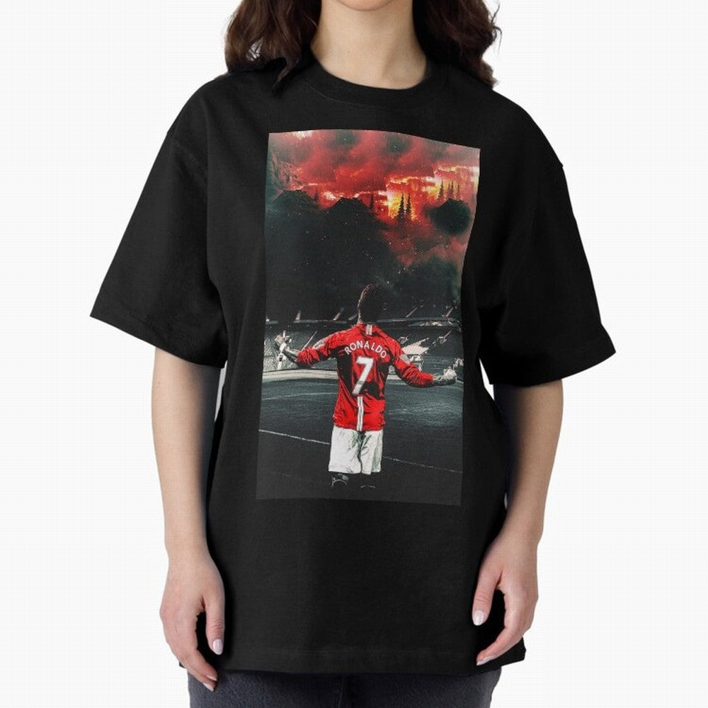 cristiano ronaldo manchester Oversized T-Shirt Join Supporters Worldwide for FIFA World Cup 2026 Group Stage Spirit, Capturing Portugal, Spain and Germany, Messi and Cristiano Ronaldo, Stadium Chants, National Pride, Trophy Dreams and Unforgettable