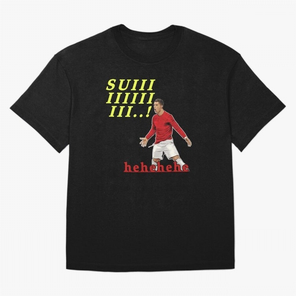 Hehehe suiii !! Cristiano ronaldo goal Oversized T-Shirt Fuel Your Fan Pride for the FIFA World Cup 2026 USA Canada Mexico Journey through Messi, Neymar and Mbappe Highlights, Brazil, Portugal and Argentina Pride, Football Passion, Legendary