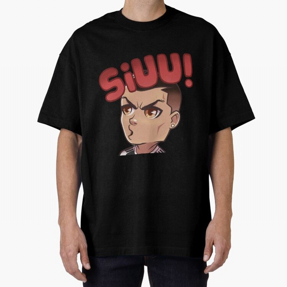 Cristiano Ronaldo Siuuu Oversized T-Shirt Feel the Heartbeat of Match Day Hype around FIFA World Cup 2026 USA Canada Mexico, Neymar, England and Germany, Football Passion, Legendary Performances, Festival Vibes and Supporter Community; Ideal for