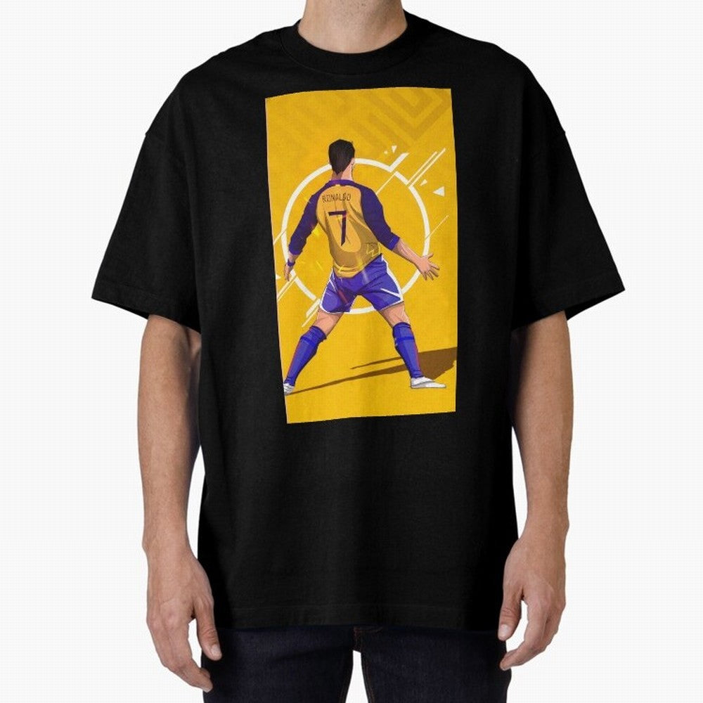 Cristiano Ronaldo Oversized T-Shirt Turn Football Passion into Global Football Passion for FIFA World Cup 2026, Featuring Messi, CR7 and Mbappe, Portugal, Worldwide Fan Energy, Dramatic Goals, Stadium Lights and Championship Celebrations; Ideal for