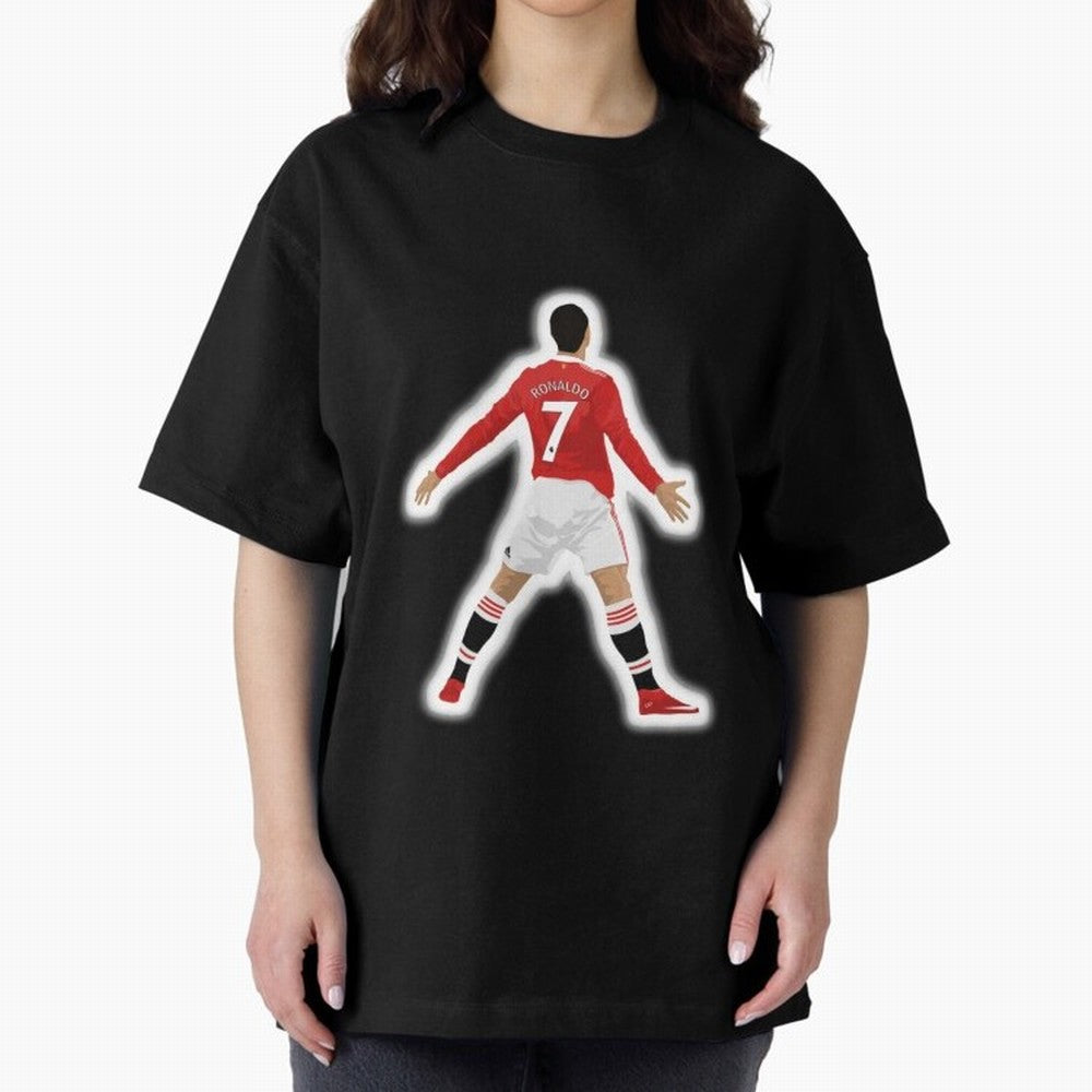 Art Cristiano Ronaldo Oversized T-Shirt Share the Excitement of FIFA World Cup 2026 Group Stage Spirit, Made for Spain, Neymar, Haaland and Cristiano Ronaldo, Vintage Soccer Flavor, Modern Football Stars, National Flags and Final Night Emotion;