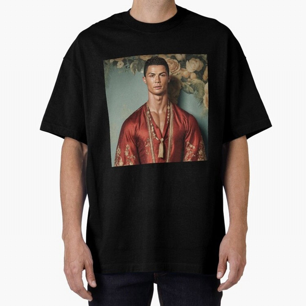 Cristiano Ronaldo Oversized T-Shirt Honor the Football Icons of the FIFA World Cup 2026 Group Stage Journey through Messi and Cristiano Ronaldo Highlights, Spain Pride, Championship Spirit, Famous Goals, Roaring Crowds and International Football