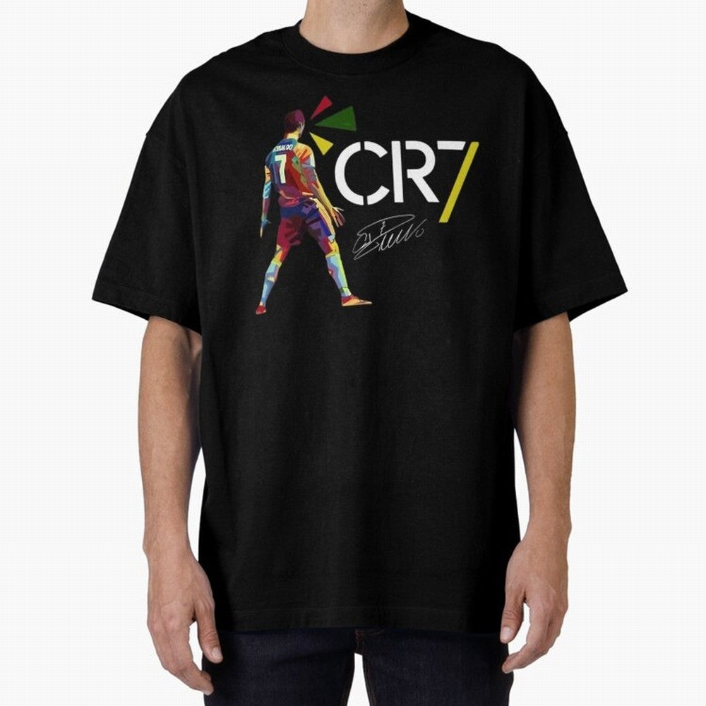 Cr7 Cristiano Ronaldo Signature Oversized T-Shirt Celebrate National Team Dreams in FIFA World Cup 2026 Spirit, with Netherlands, Neymar, Haaland and Cristiano Ronaldo, Classic Soccer Heritage, Championship Pressure, Fan Loyalty and International