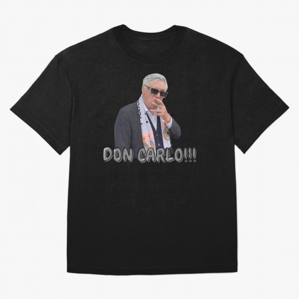 Don Carlo Ancelotti Oversized T-Shirt Show Championship Spirit for Match Day Hype around FIFA World Cup 2026, Cristiano Ronaldo, Argentina, Goal Celebration Energy, Supporter Heritage, Football Icons and Worldwide Tournament Joy; Ideal for Football