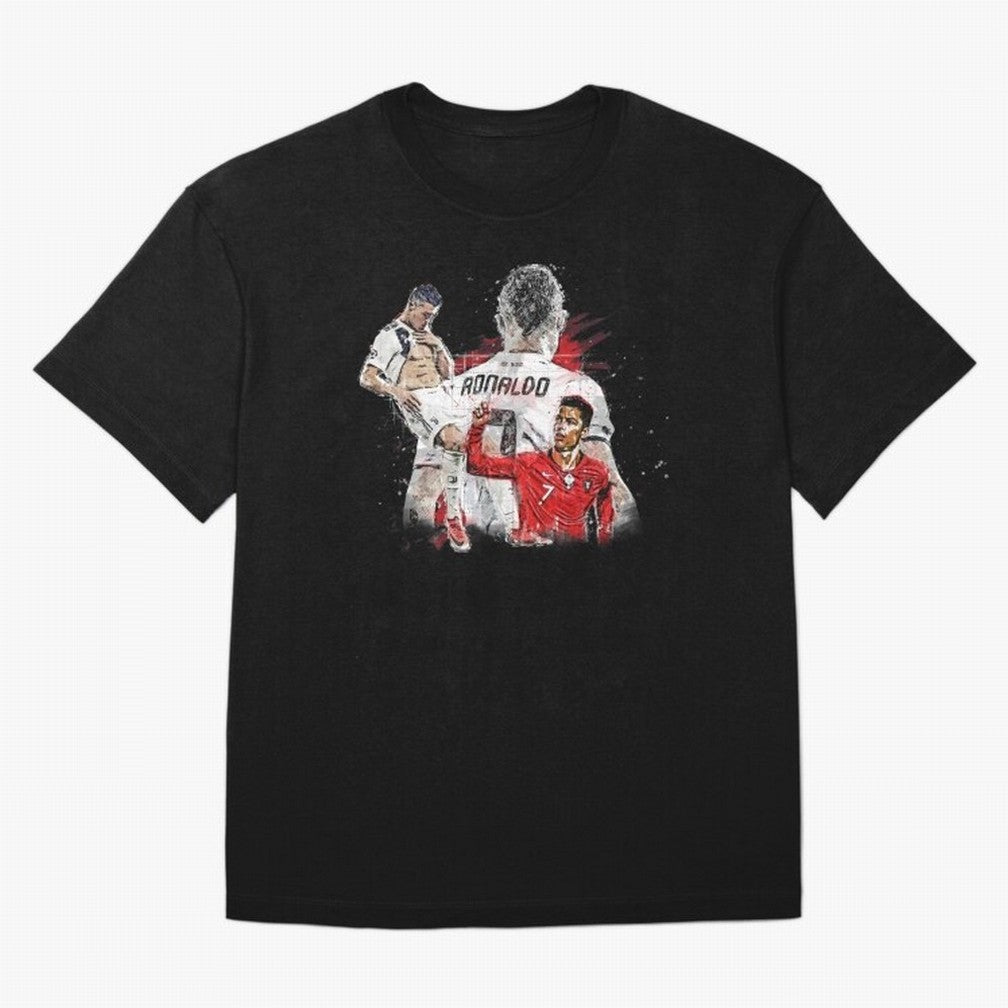 Cristiano Ronaldo Cristiano Ronaldo Oversized T-Shirt Support Your Favorite Stars during Match Day Hype around FIFA World Cup 2026, Messi, England, France and Netherlands, Vintage Soccer Flavor, Modern Football Stars, National Flags and Final Night