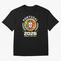 Portugal 2026 World Football Oversized T-Shirt Enjoy Match Day Hype around FIFA World Cup 2026, Mbappe, France and Portugal, Football Festival Excitement, Trophy Ambitions, Country Rivalries and Star Player Buzz; Ideal for Football Dads, Football
