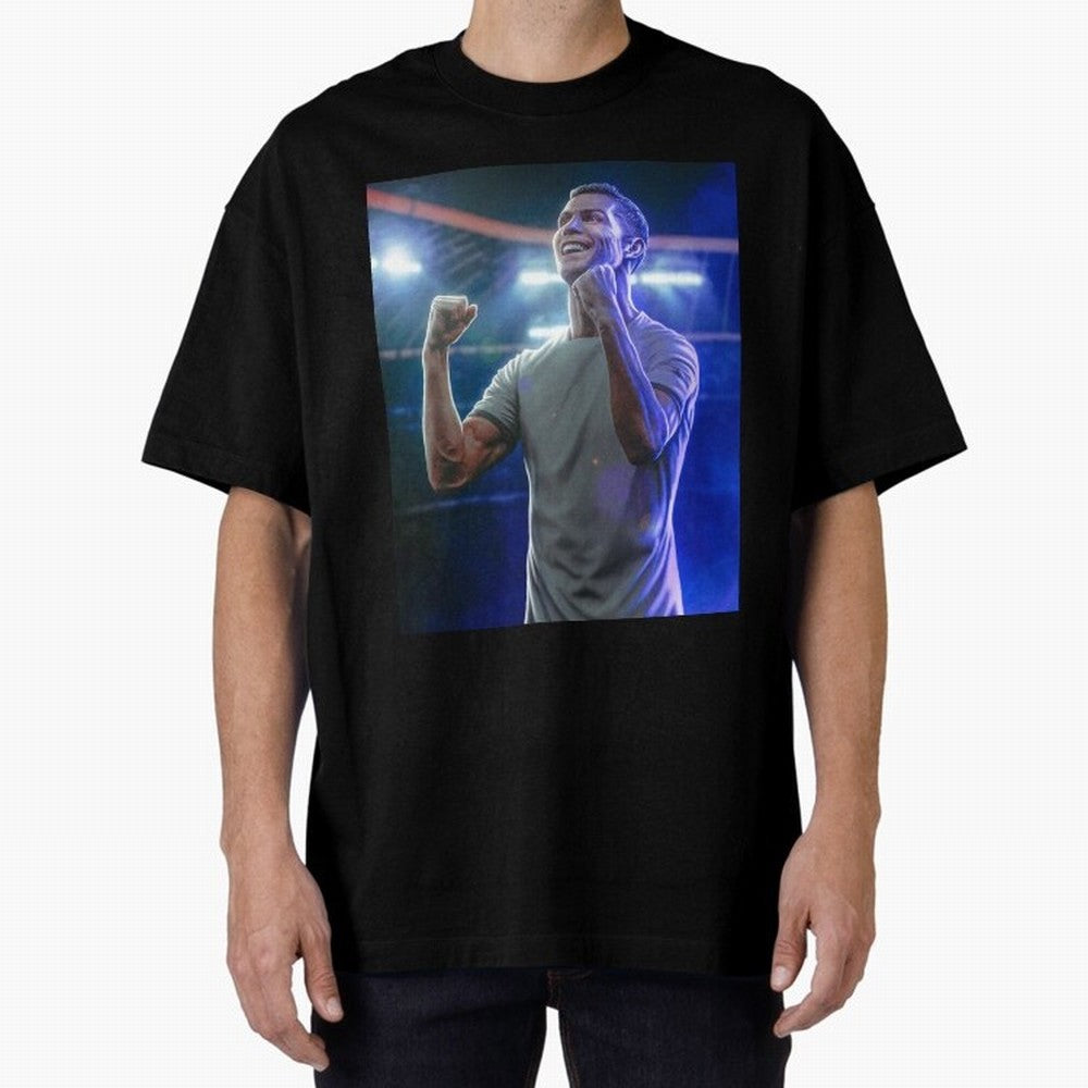 Cristiano Ronaldo Oversized T-Shirt Celebrate the Biggest Stage of Match Day Hype around FIFA World Cup 2026 USA Canada Mexico, CR7 and Messi, Argentina, France and Brazil, Worldwide Fan Energy, Dramatic Goals, Stadium Lights and Championship