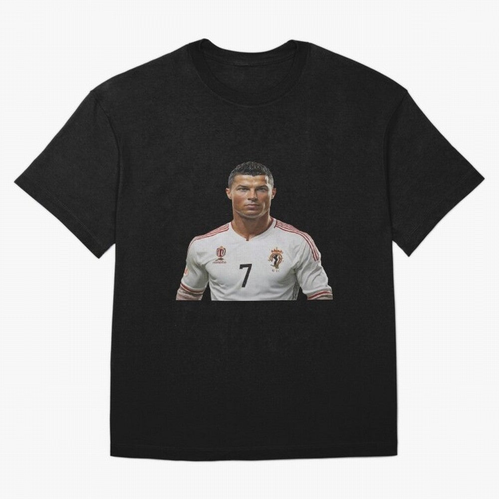 Sticker Ronaldo 2024 Oversized T-Shirt Join the Countdown to Match Day Hype around FIFA World Cup 2026 USA Canada Mexico, Haaland, England and Germany, Soccer Culture, Superstar Moments, National Team Dreams and Competitive Fire; Ideal for Football