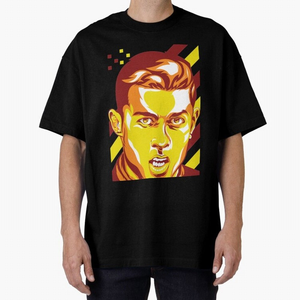 Cristiano Ronaldo Cristiano Ronaldo Oversized T-Shirt Bring World Football Passion into Global Football Passion for FIFA World Cup 2026 Group Stage, Celebrating Messi, Neymar and Mbappe, France and Portugal, Fan Favorite Moments, National Team