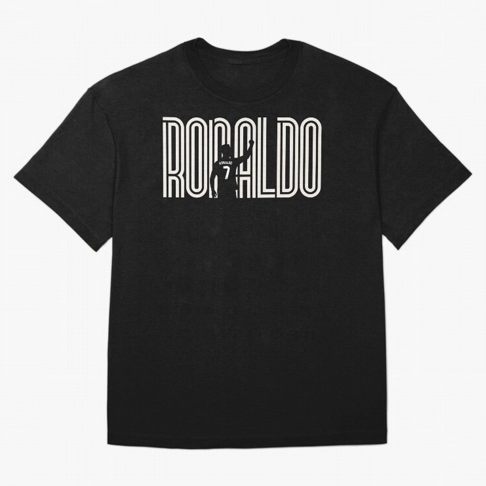 Fan Art - Cristiano Ronaldo (CR7) - Black Edition Oversized T-Shirt Carry National Pride through FIFA World Cup 2026 Spirit, Inspired by England, Messi, Game Day Rituals, Football Legends, Country Pride and the Road to the Final; Created for Match