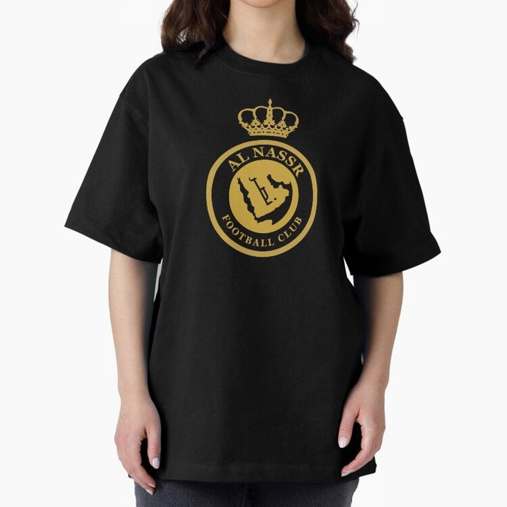 Al-Nassr Football Club - Oversized T-Shirt Make Memories around Global Football Passion for FIFA World Cup 2026, Capturing Neymar, England and Germany, Global Supporter Spirit, Legendary Goals, National Colors and Tournament Celebration; Ideal for