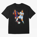 2 GOATS Oversized T-Shirt Honor the Beautiful Game during FIFA World Cup 2026 for Fans of Messi, CR7 and Mbappe and Germany, Bringing Stadium Chants, National Pride, Trophy Dreams and Unforgettable Football Memories; Ideal for Football Dads,
