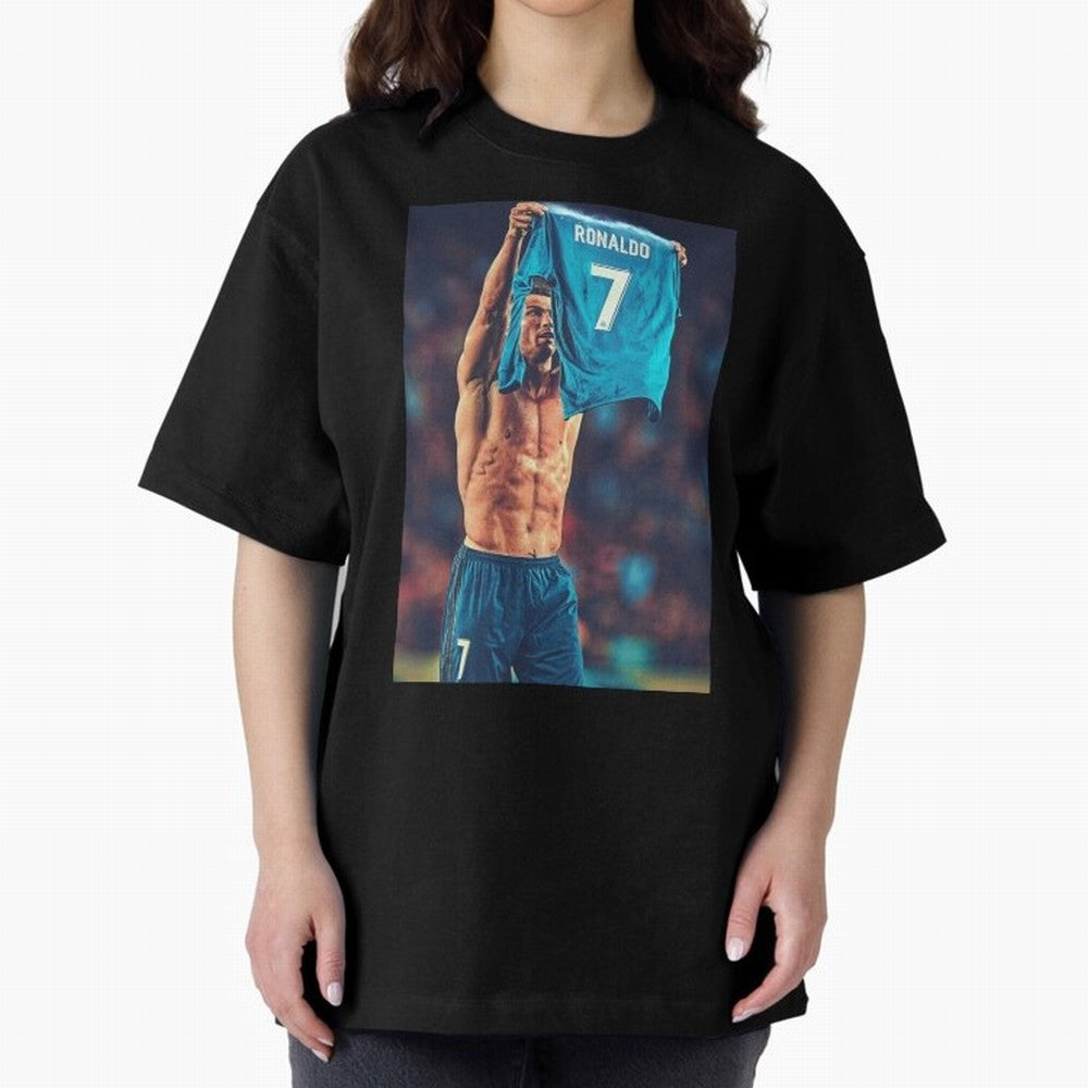 Cristiano Ronaldo Siu Goat,Ronaldo Gifts, Ronaldo Best Selling , Ronaldo Top Items Oversized T-Shirt Honor the Beautiful Game during FIFA World Cup 2026 USA Canada Mexico Spirit, Driven by France and Portugal, CR7, Vintage Soccer Flavor, Modern