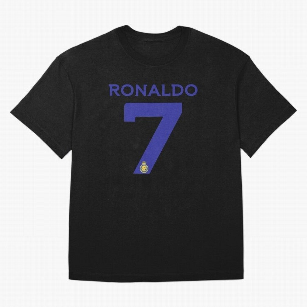 Ronaldo 7 Al-Nassr Football Club - Oversized T-Shirt Honor Football Greatness during Match Day Hype around FIFA World Cup 2026, Haaland, England and Germany, Stadium Memories, Football Loyalty, International Chants and Championship Tradition; Great