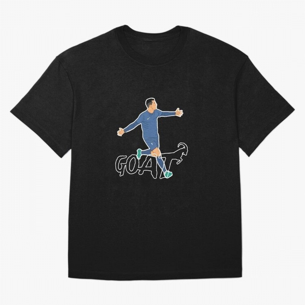 Cristiano Ronaldo - GOAT Oversized T-Shirt Follow the Road to the FIFA World Cup 2026 USA Canada Mexico Journey through Neymar Highlights, Brazil, Portugal and Argentina Pride, Fan Favorite Moments, National Team Passion, Big Match Drama and Soccer
