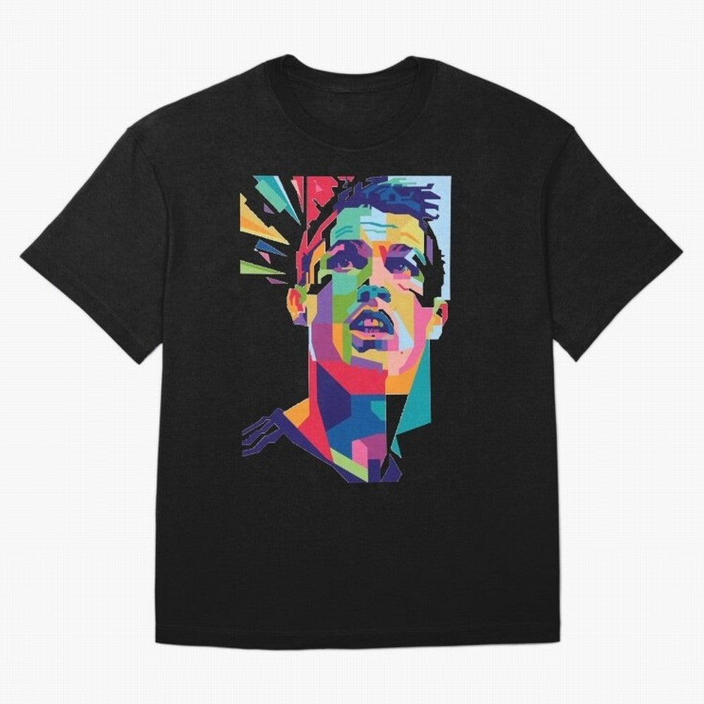 CR7 Sketch Oversized T-Shirt Elevate FIFA World Cup 2026 USA Canada Mexico Highlighting Messi, CR7 and Mbappe, Brazil, Portugal and Argentina Energy, Retro Football Energy, Iconic Rivalries, Trophy Chase Drama and Stadium Atmosphere; Made for Die