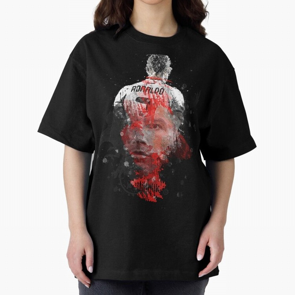 cristiano ronaldo Oversized T-Shirt Celebrate Football Dreams Across FIFA World Cup 2026 Group Stage Featuring Mbappe, Spain and Netherlands Energy, Soccer Culture, Superstar Moments, National Team Dreams and Competitive Fire; Perfect for