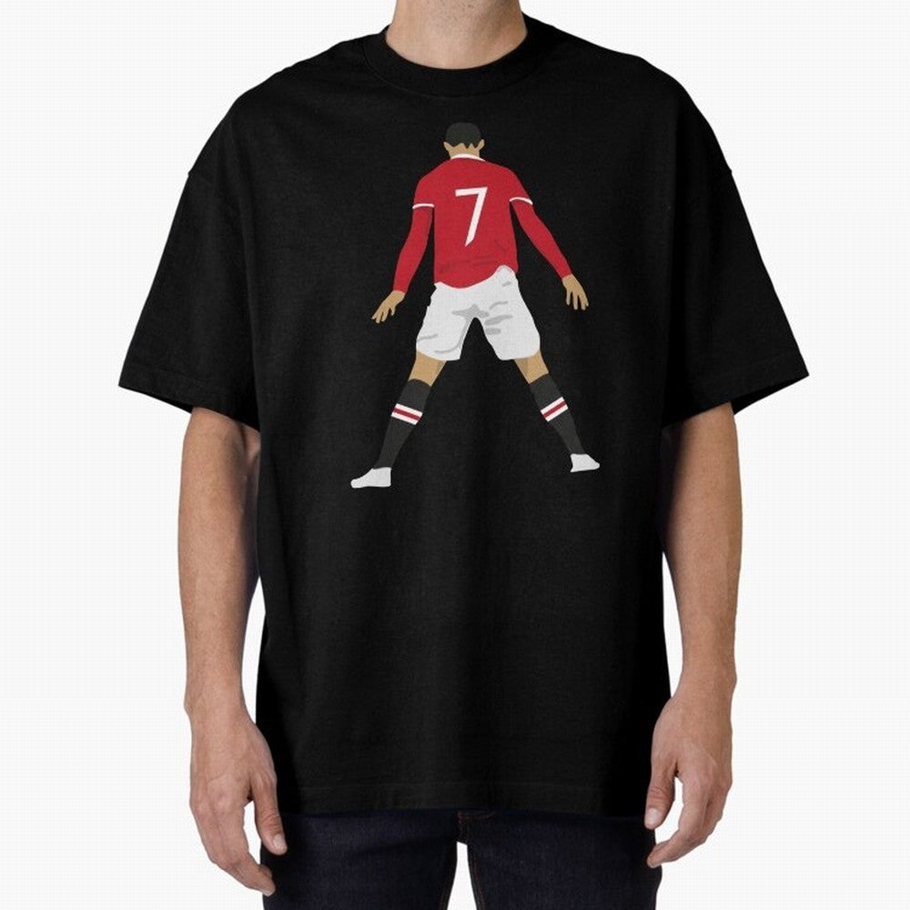 CR7 Man U SIIIIIUUUUUUU (Celebration) Oversized T-Shirt Join the Global Buzz around FIFA World Cup 2026 Group Stage for Fans of Mbappe and Neymar and Germany, Bringing Global Supporter Spirit, Legendary Goals, National Colors and Tournament