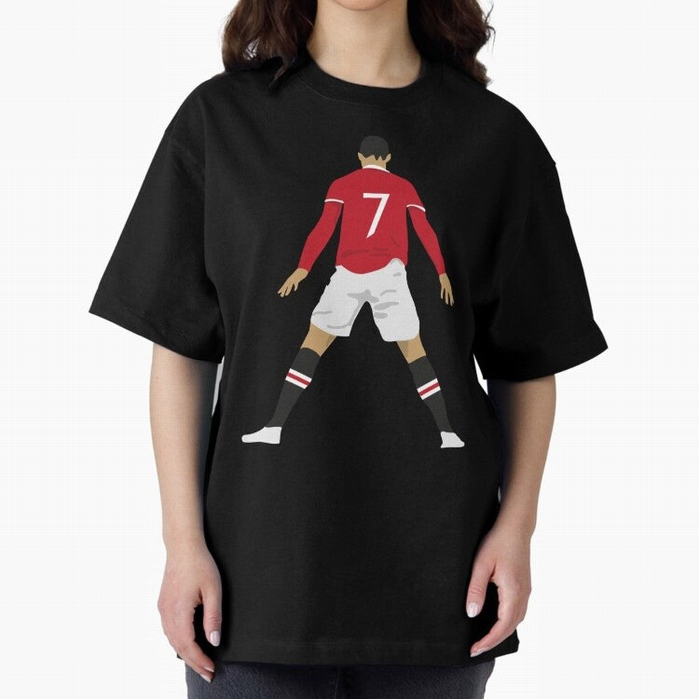 CR7 Man U SIIIIIUUUUUUU (Celebration) Oversized T-Shirt Join the Global Buzz around FIFA World Cup 2026 Group Stage for Fans of Mbappe and Neymar and Germany, Bringing Global Supporter Spirit, Legendary Goals, National Colors and Tournament