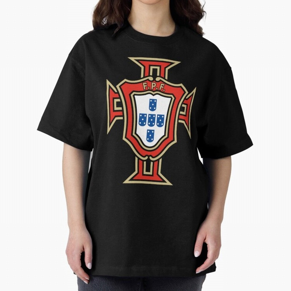 Portugal Soccer Logo Oversized T-Shirt Celebrate the Road through Match Day Hype around FIFA World Cup 2026 USA Canada Mexico, Cristiano Ronaldo, Germany, Tournament Hype, Historic Matchups, Family Viewing Parties and Global Sports Pride; Made for